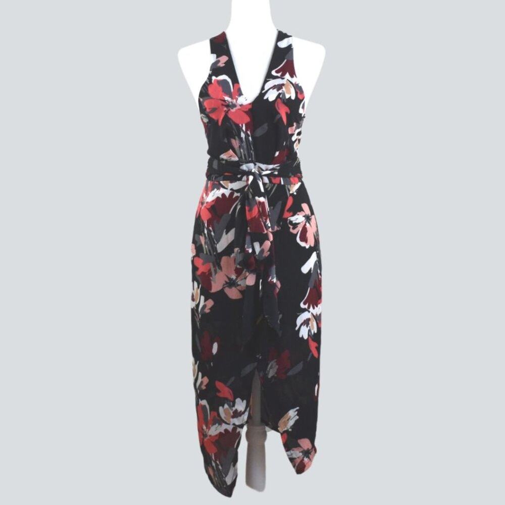 OLIVACEOUS Women's Midi Floral Dress Size S
